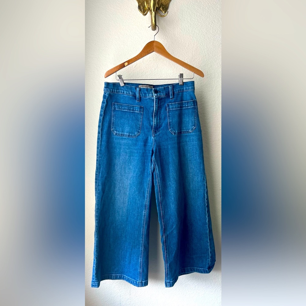 SIZE: 30P | J.Crew Point Cropped Wide Jeans | SIZE: 30P | High Rise |